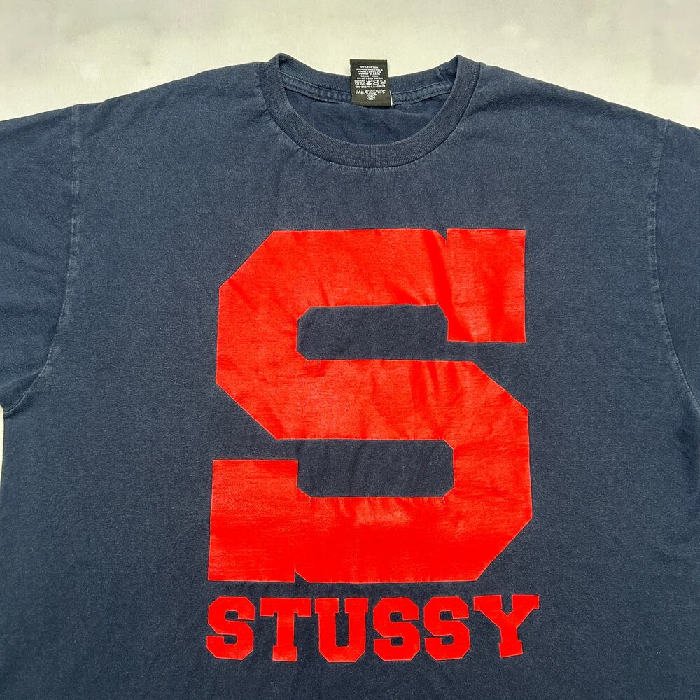 Stussy Big S Tee Men's Large Short Sleeve Skater Streetwear - Picture 2 of 8